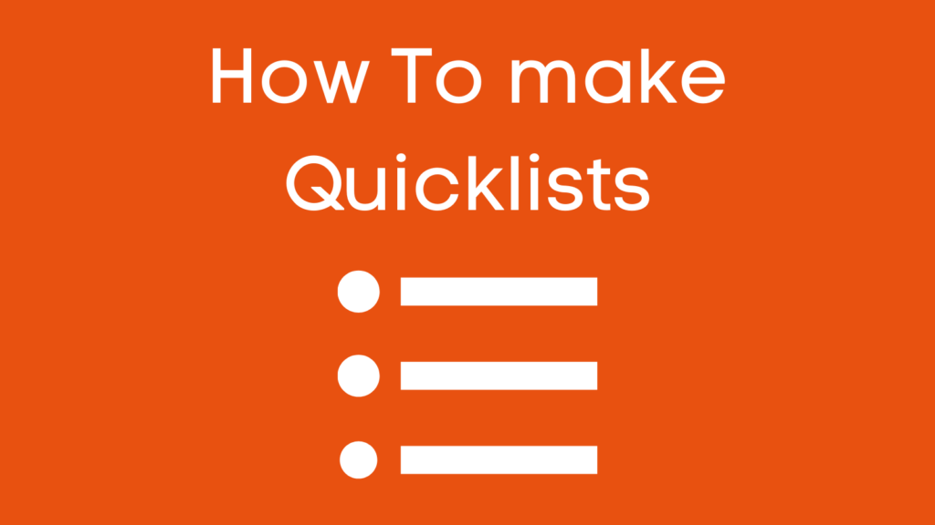 make quicklists